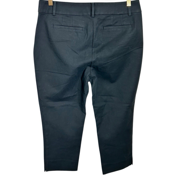 LOFT Julie The Riviera Black Pant Sz 10 Petite Straight Leg 22" Inseam Career - Picture 6 of 7